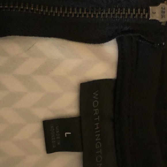 Worthington Black & White top (Lg) - Picture 3 of 3